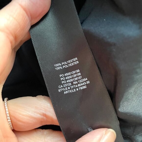 Aritzia Wilfred Black Taffeta Cava Dress w/ Puff Sleeves - S - Picture 9 of 16